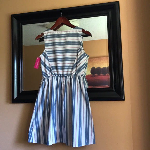 ✨ Xhilaration Indie Pin Striped Lace Bib Dress - Picture 8 of 8